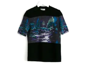Balenciaga Jersey de punto con estampado de bosque Balenciga Negro 
