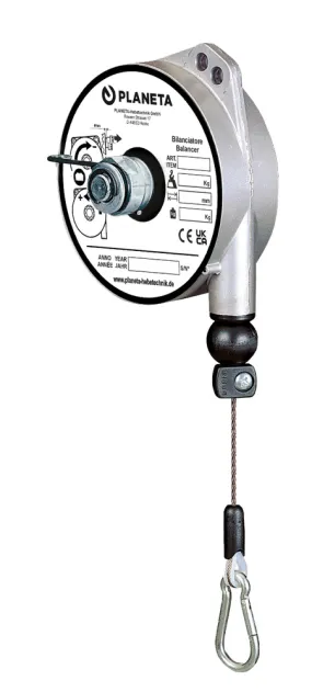 Equilibrador de muelles PLANETA TCN 9321, carcasa de aluminio, capacidad de carga 2,0 - 4,0 kg