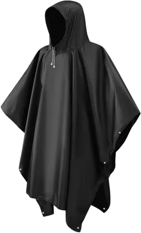 ODSPTER Poncho de lluvia impermeable resistente al agua EVA reutilizable portátil unisex chubasquero para supervivencia  bicicle