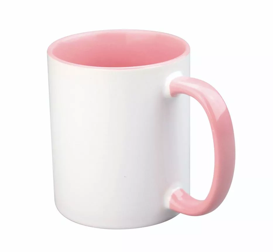 Taza Cerámica para Sublimación Rosa Craftelier 350ml